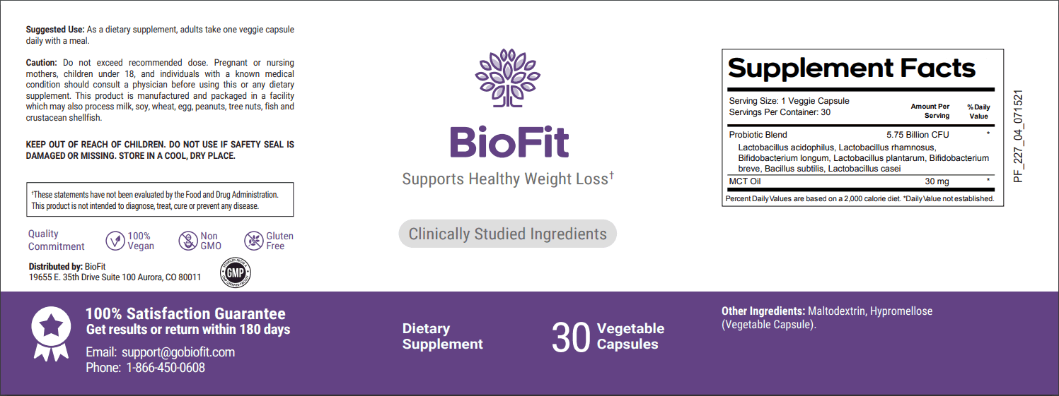 BioFit Label